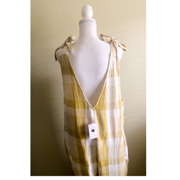 Free People Don’t you want this Citron Jumpsuit L - Picture 7 of 12